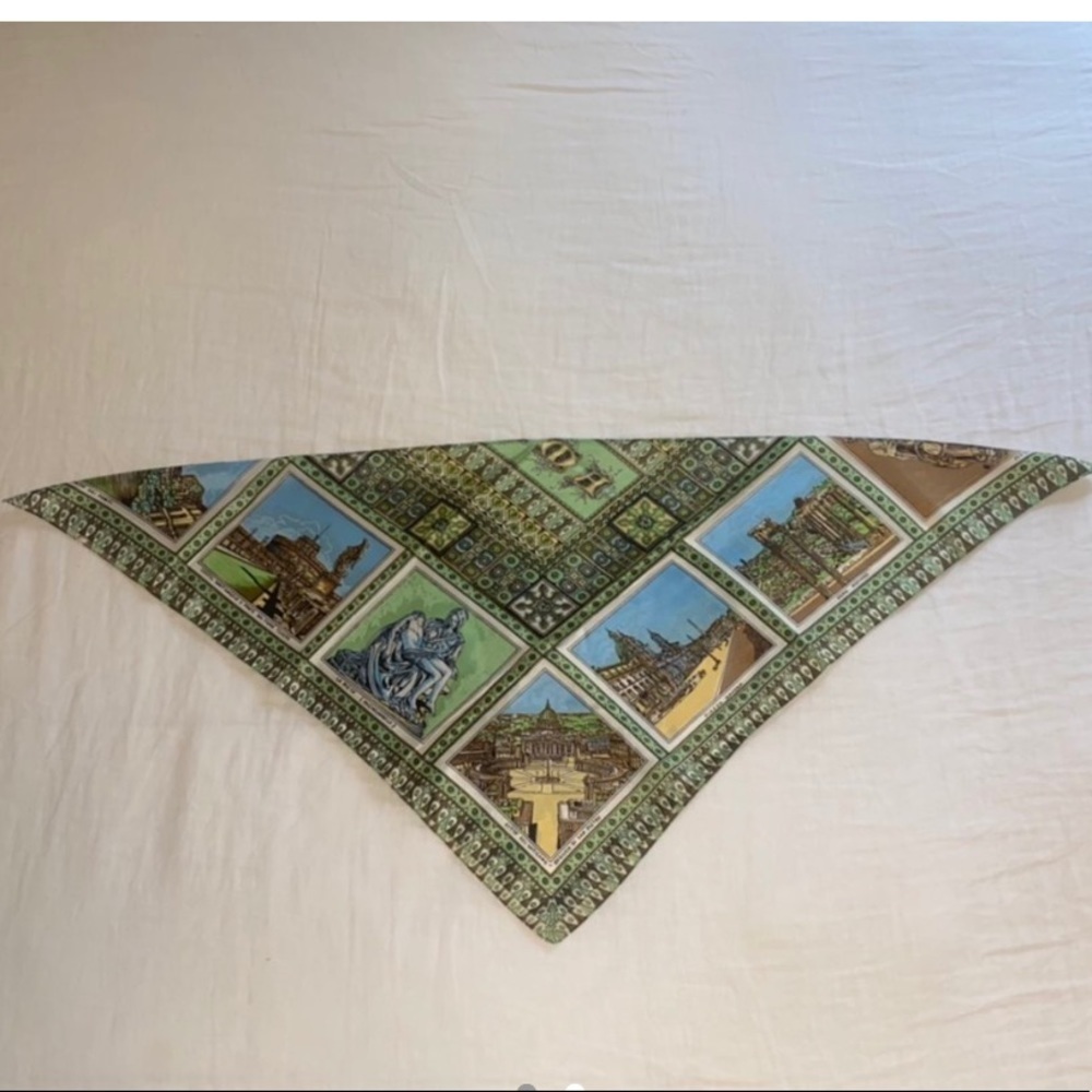Vintage Roma Silky Scarf - Picture 2 of 2
